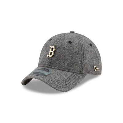 Boston Red Sox Gorra | New Era MLB Tweed Badge 9twenty Adjustable Cap Mexico - Grises